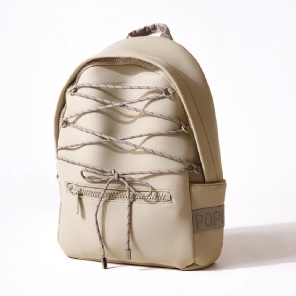 NWT Anthropologie Pops Ups Brand Taupe Everyday Backpack - Picture 10 of 10